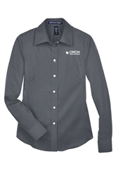 Image of Women's Stretch Twill Woven Shirt - Graphite